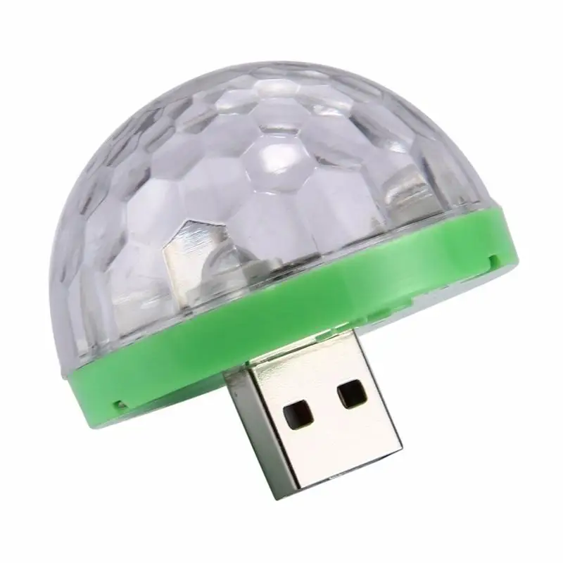 Мини USB СВЕТОДИОДНЫЙ вечерние светильник s Портативный кристалл магический шар