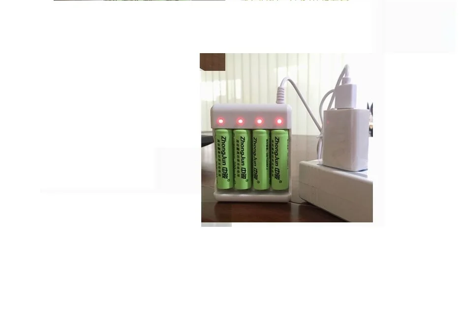 Новое зарядное устройство 1 2 в AA/AAA ni MH/ni cd для аккумуляторов USB4|battery charger|slot