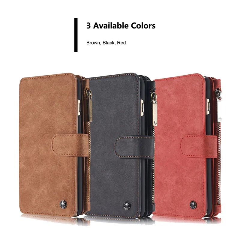 Люксовый Бренд Подлинная Кожаный Чехол Телефон Для iPhone 6/6 s Молнии Бумажник