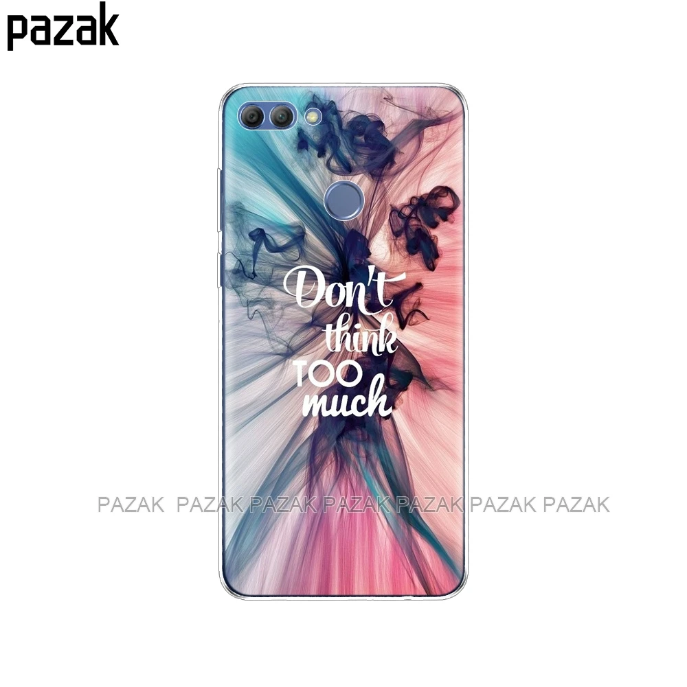34500 Силиконовый чехол для телефона huawei p smart чехол Enjoy 7S чехол s для Psmart задняя крышка Полный 360 Защитный Мягкий ТПУ чехол Новинка - Цвет: 34500