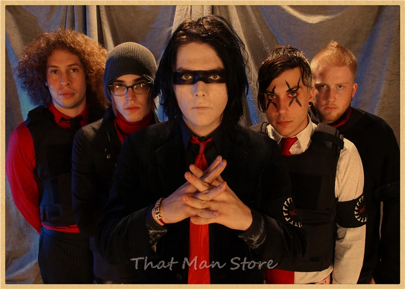 My Chemical Romance Американский панк рок группа Винтаж Плакат крафт-бумага ретро кафе домашний декоративный настенный плакат