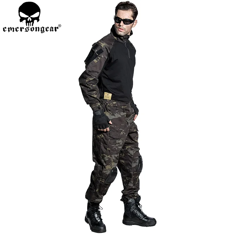 

EMERSONGEAR G3 Combat shirt Military Army Airsoft Tactical Paintball Hunting Shirt Multicam Black EM9256