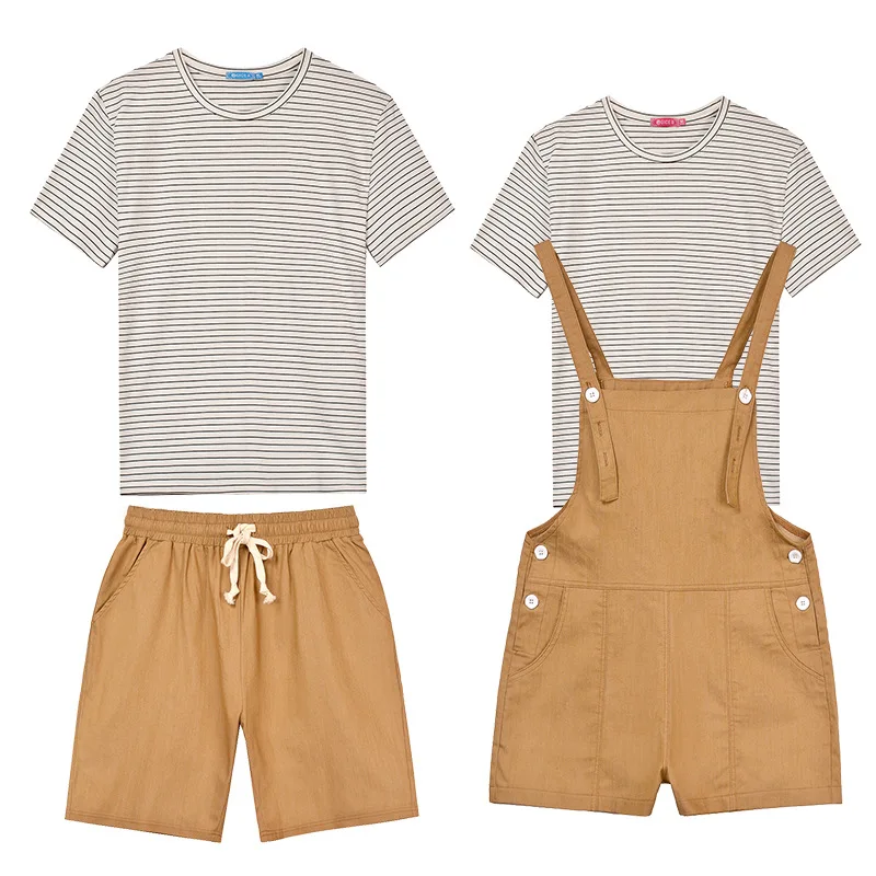shirt and pant Одинаковая одежда для мамы и сына; Семейные рубашки в полоску; комбинезоны; коллекция года; Летние футболки; Ctrl C Ctrl V; одежда на Рождество; Pjs - Цвет: shirt and pant