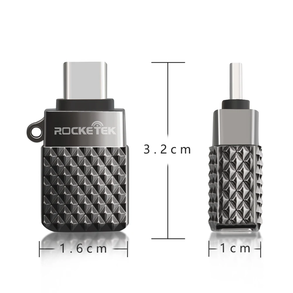 Rocketek Высокое качество USB 3 0 к Type c OTG адаптер алюминиевый телефон type аксессуары