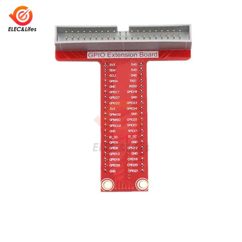 

40-контактный T-образный адаптер PIO, плата расширения 40Pin GPIO для Raspberry Pi 3/2, Модель B / B + / A + / Zero
