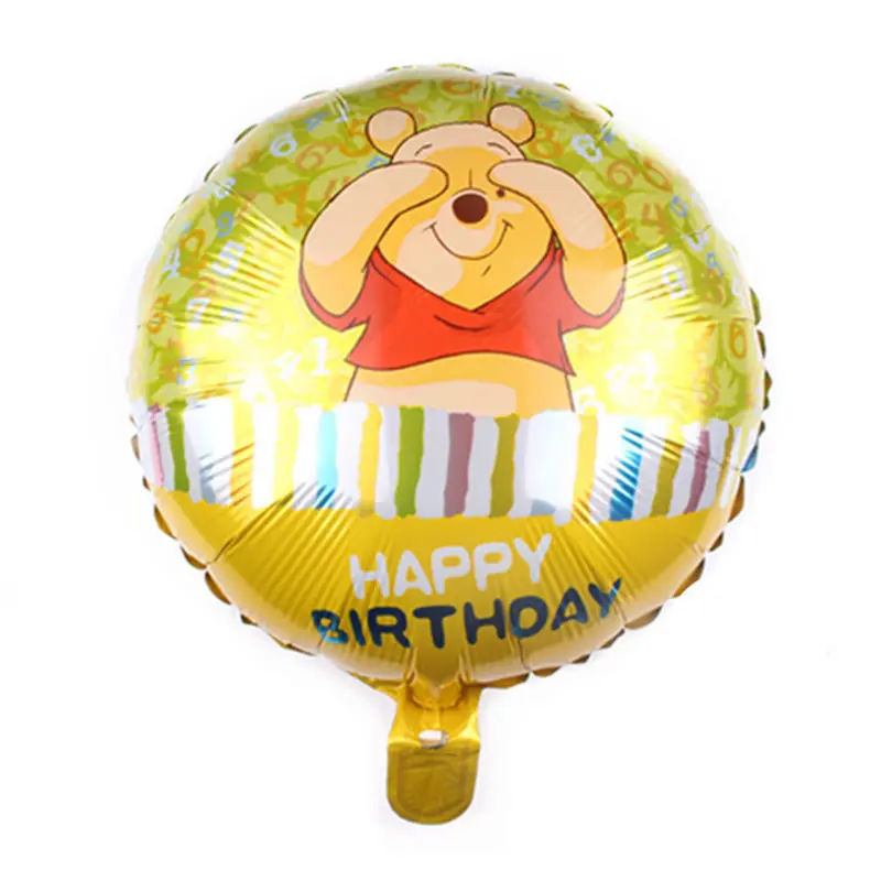 Figure balloon GOGO paity Новинка 18-дюймовые круглый медведь-образные алюминиевые воздушные шары для вечерние воздушные шары для украшения дня рождения - Цвет: Figure balloon