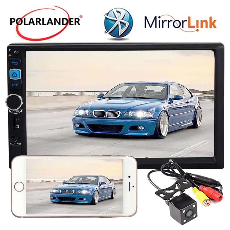 Автомагнитола 1024*600 Android 5.1.1 1 ГБ ОЗУ Bluetooth Wi Fi GPS навигация 7 дюймов 2Din универсальный