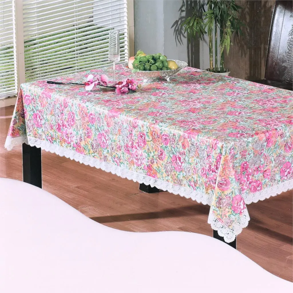 Color 6 140x180cm PVC Table Cloth Waterproof Oil-proof Dining Tablecloth Table Cover Overlay Rectangular banquet Party hotel Decoration - Цвет: Color 6