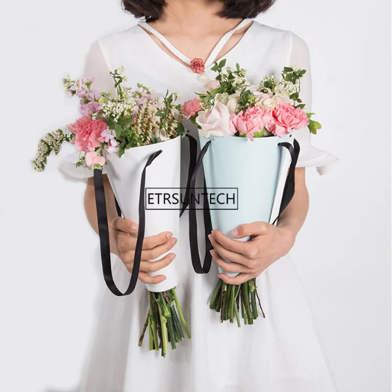 Подарочные пакеты для мороженого креативная Kraft бумажная Цветочная корзина