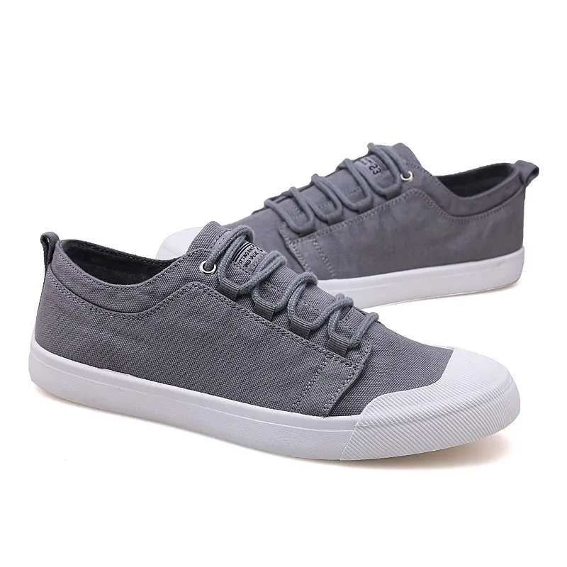 Fashion High Street Men Casual Shoes Breathable Denim Canvas Sneakers Footwear Male Shell Toe Lace-up running shoes | Обувь
