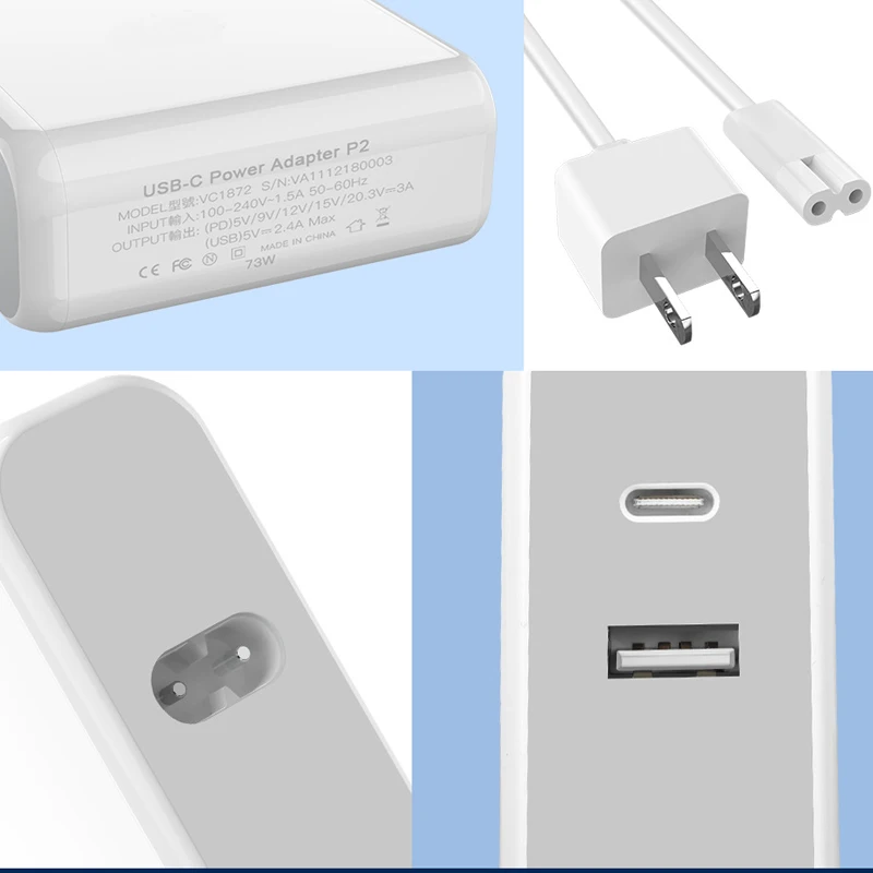 USB Type C PD быстрое зарядное устройство 60 Вт 45 29 AC адаптер питания для ноутбука Macbook