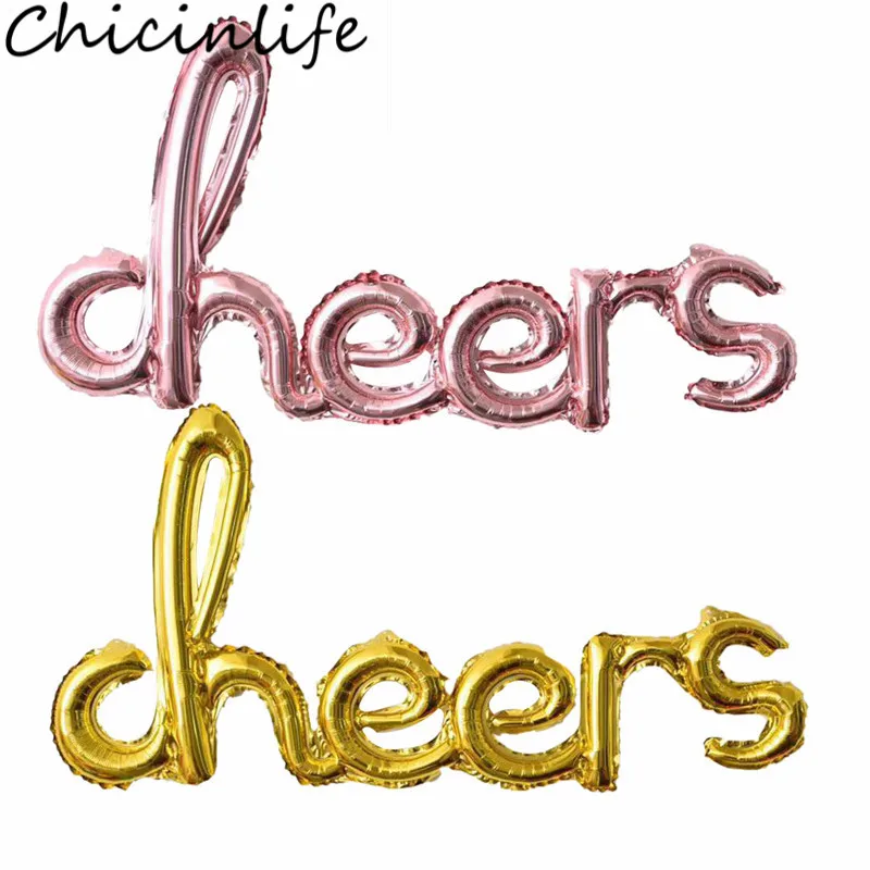 Chicinlife 1 шт. воздушный шар из фольги с надписью Cheers для девичника вечеринки свадьбы