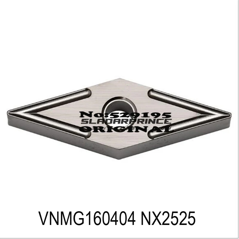 Оригинальный 10 шт. VNMG160404 VNMG160408 NX2525 твердосплавная вставка VNMG 160404 160408 токарный