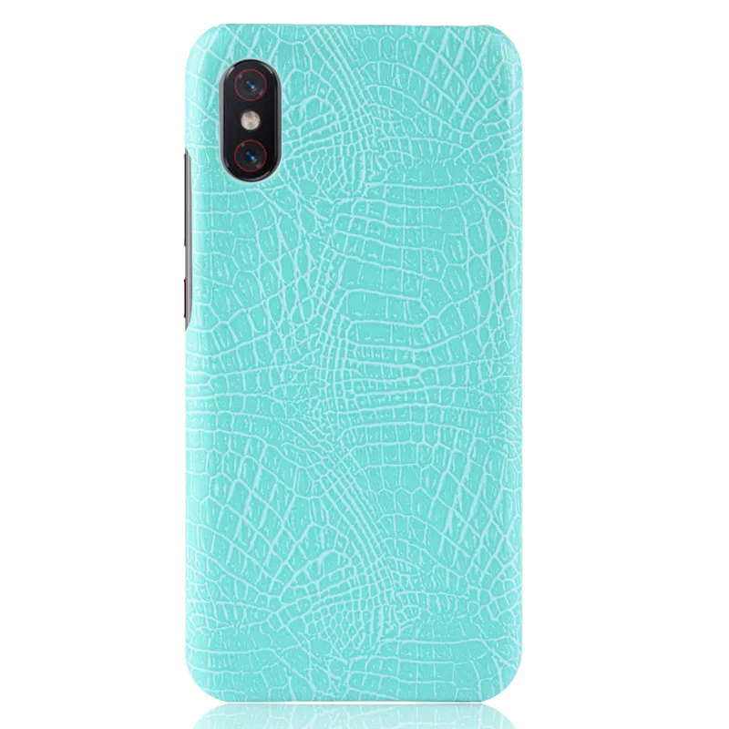 Xiaomi mi 8 Pro Чехол Xiao mi 8 Pro роскошный крокодиловый узор Обложка на заднюю панель из искусственной кожи чехол для телефона s для Xiaomi mi 8 Pro глобальная версия - Цвет: Green