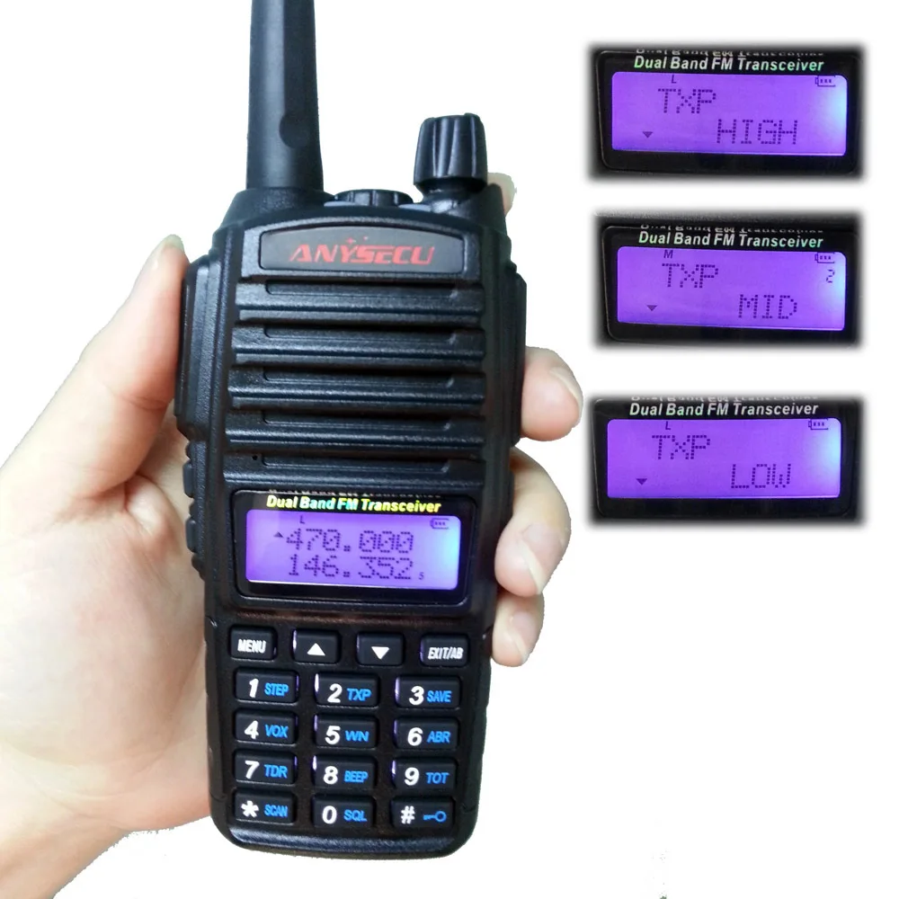 BAOFENG UV-82 two way radio 8W Tri-Power UHF VHF dual band Handheld FM Transceiver UV82 Radio walkie talkie | Мобильные телефоны и