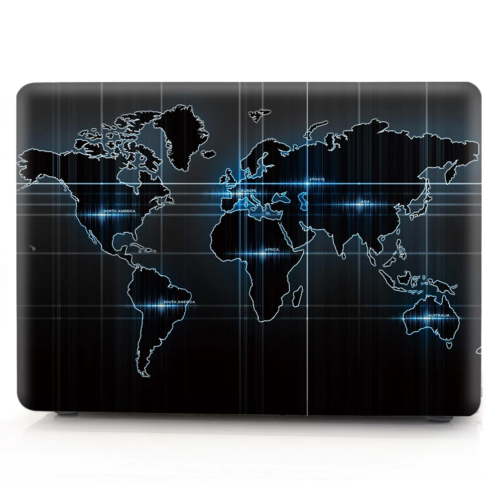Модный чехол для Macbook Air 13, твердый ПВХ, цветная карта мира, A1466, Жесткий ПК Защитный чехол для Mac book Air 13 A1466, чехол