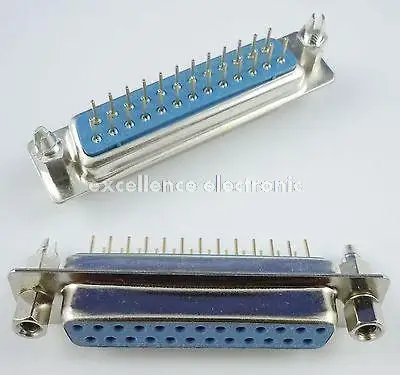 5 шт. D SUB 25 Pin прямой Женский Круглый контактный адаптер разъем 2 ряда|l connector|row pin |