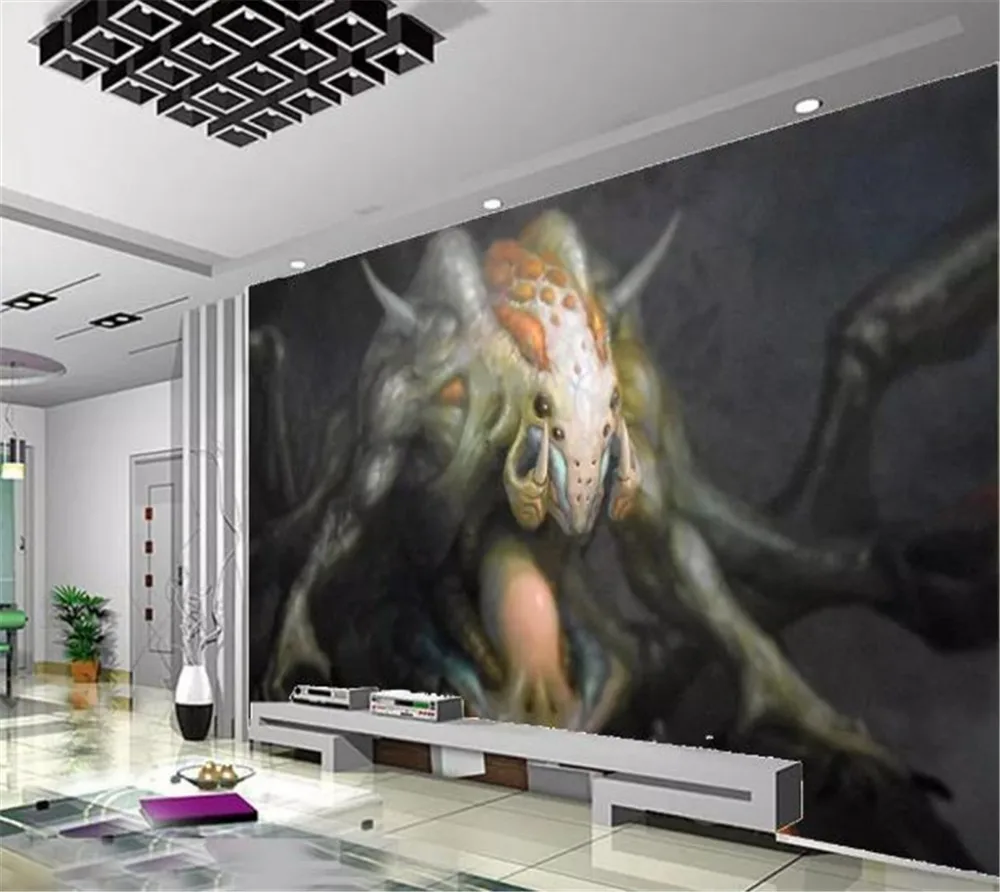 Пользовательское фото 3d обои HD инопланетянин существо наука обшивка домашний