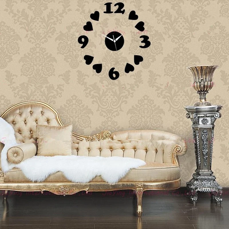 Винтажные настенные часы кварцевые современный дизайн reloj de pared horloge акриловая