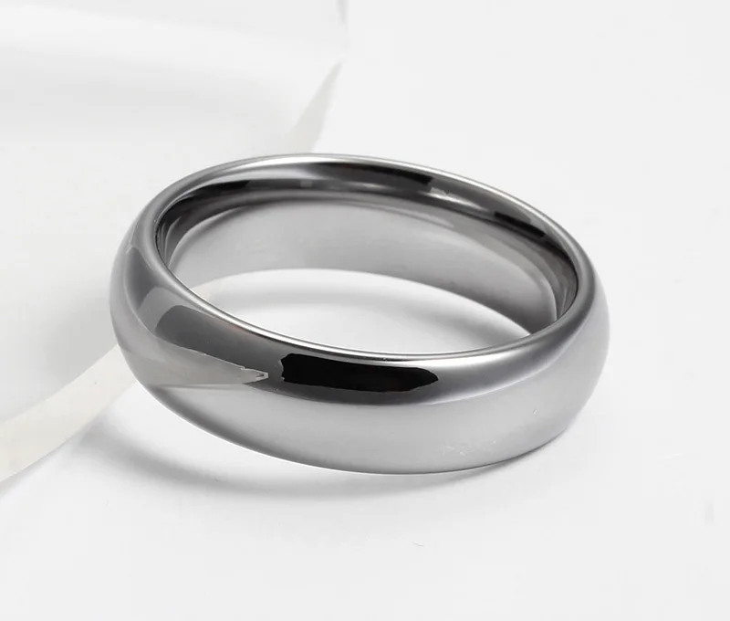 Бесплатная доставка кольцо Золото/Серебро/Роза tungsten стали простые гладкие дуги