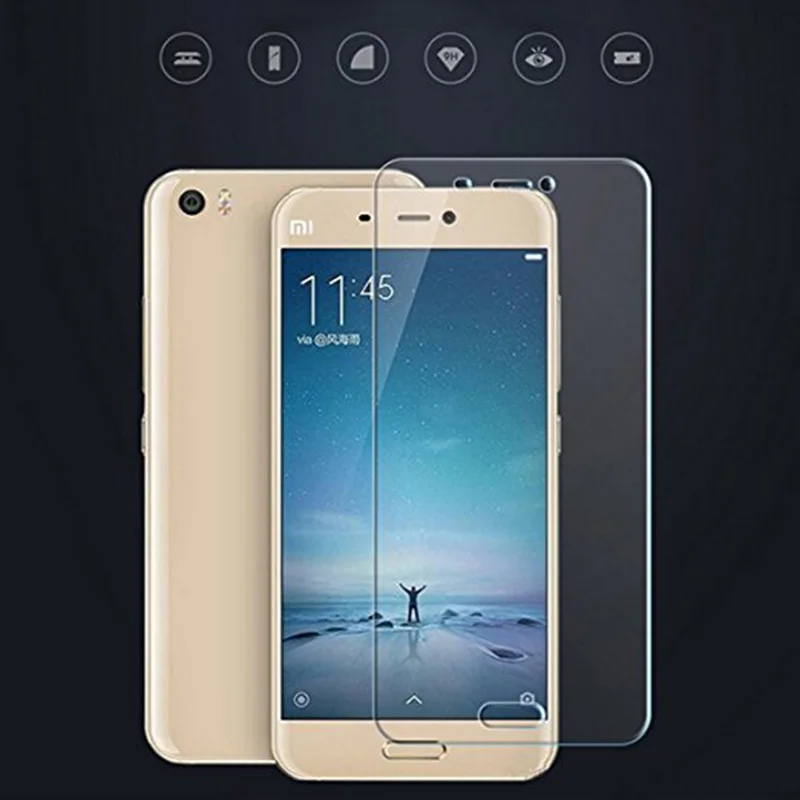 VBNM Ultra-Thin Tempered Glass For Xiaomi 5S Mi Screen Protector Protective Film 5.15 Inch | Мобильные телефоны и