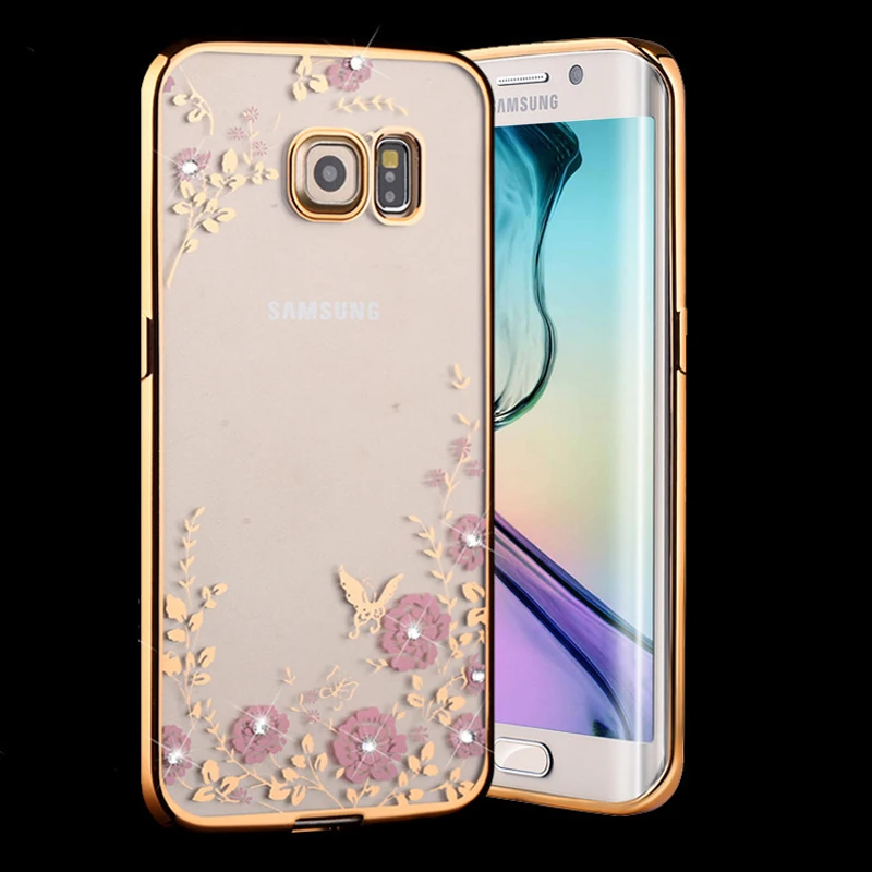 Bling Diamond Clear Case для Samsung Galaxy S7 Edge Силиконовые крышка Luxury ТПУ S 7 край Крышки Coque|case for