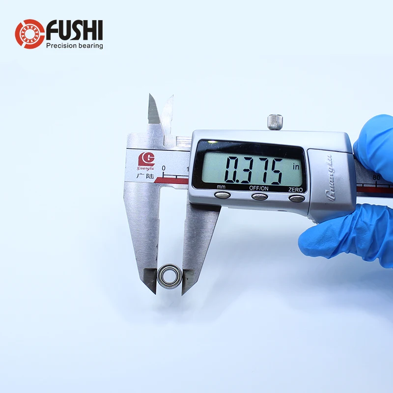 R166ZZ подшипник ABEC 1 (10 шт.) 3/16 &quotx3/8&quot x1/8 &quotдюймовый Миниатюрные R166 ZZ шариковые