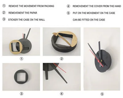 Наклейка с цветами и часами для спальни гостиной дома самодельная Съемная