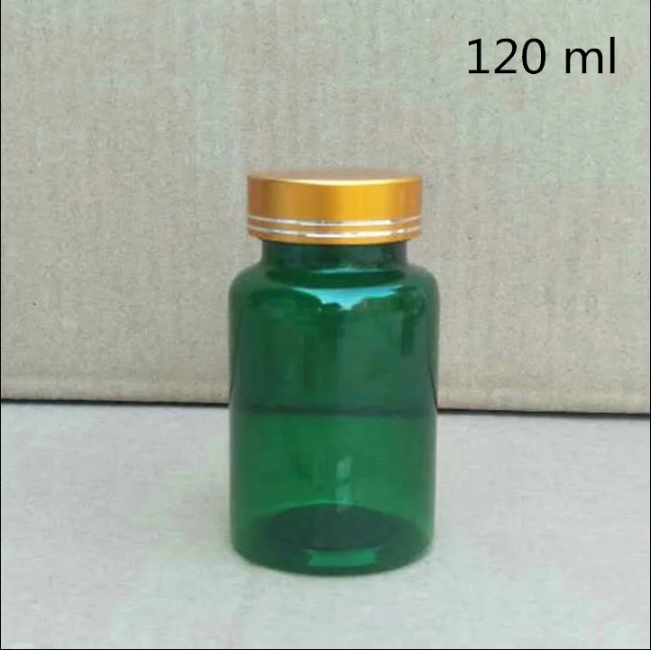 120ml Dark gold 60 120 мл g зеленый/синий/коричневый таблетки Пластиковые Упаковочные бутылки образец порошка пустые косметические контейнеры 50 шт в розницу - Цвет: 120ml Dark gold