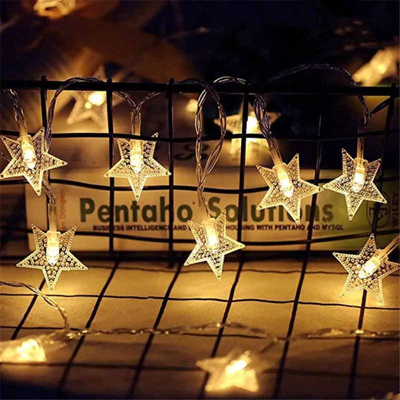 

2M 5M10M LED Star Fairy Garland String Lights New Year Christmas Tree Wedding Home Indoor Outdoor Decoration Battery USB 220V