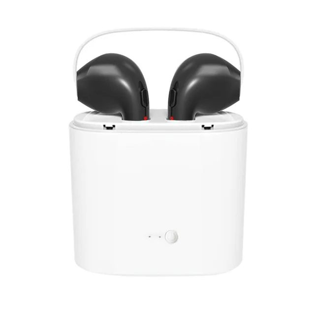 I7 Bluetooth 4,2 наушники TWS беспроводные наушники Мини Bluetooth наушники с зарядным устройством спортивные стерео наушники - Цвет: Black (White Box)
