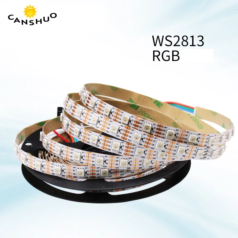 DC5V RGB 2813 IC светодиодные ленты светильник WS2813 светодиодная Пиксельная полоса 1/2/3/4/5