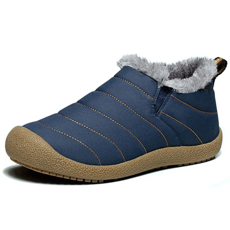 Новинка 2019 года зимние мужские Ботильоны теплые ботинки водонепроницаемые для