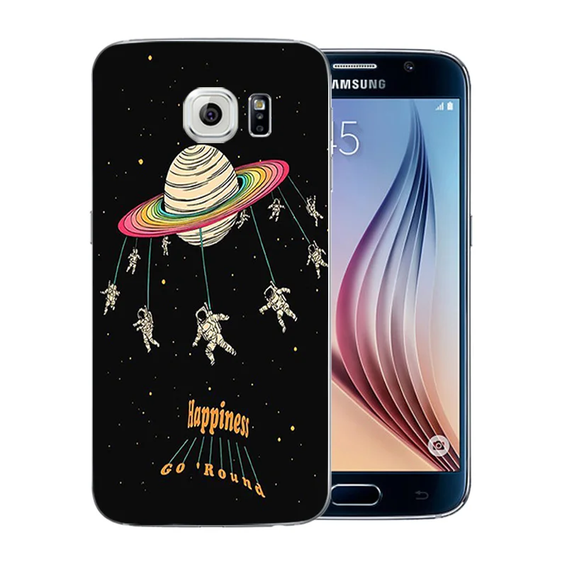 5 1-дюймовый чехол для телефона Samsung Galaxy S6 мягкий силиконовый из ТПУ с рисунком