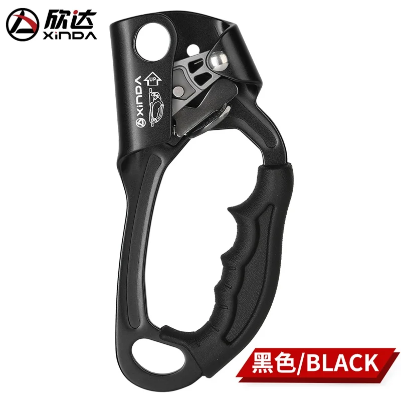 Black XINDA, новинка, для спорта на открытом воздухе, скалолазание, правый ручной Жумар, устройство для альпиниста, ручка подъемника, скалолазание, инструменты - Цвет: Black