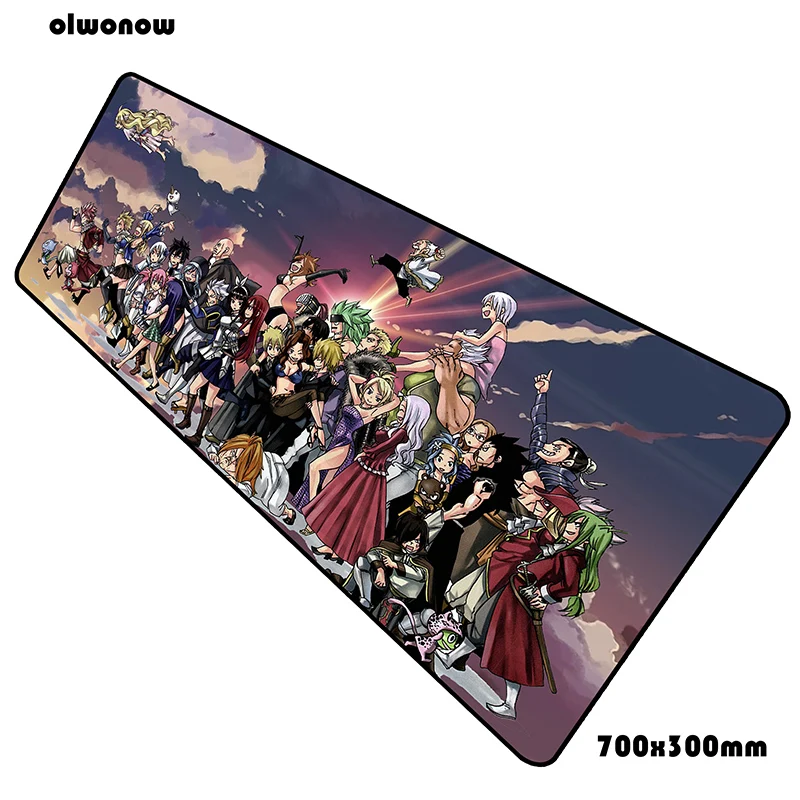 Fairy tail коврик для мыши 700x300x3 мм персональная компьютерная мышь игровой мат геймпад мальчик подарок игровой коврик для мыши офисная padmouse - Цвет: Size 700x300x3mm