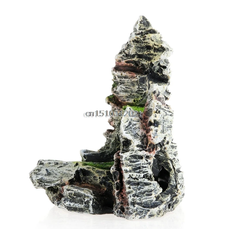 

Mountain View Aquarium Rock Cave Tree Bridge Fish Tank Ornament Decoration Decor