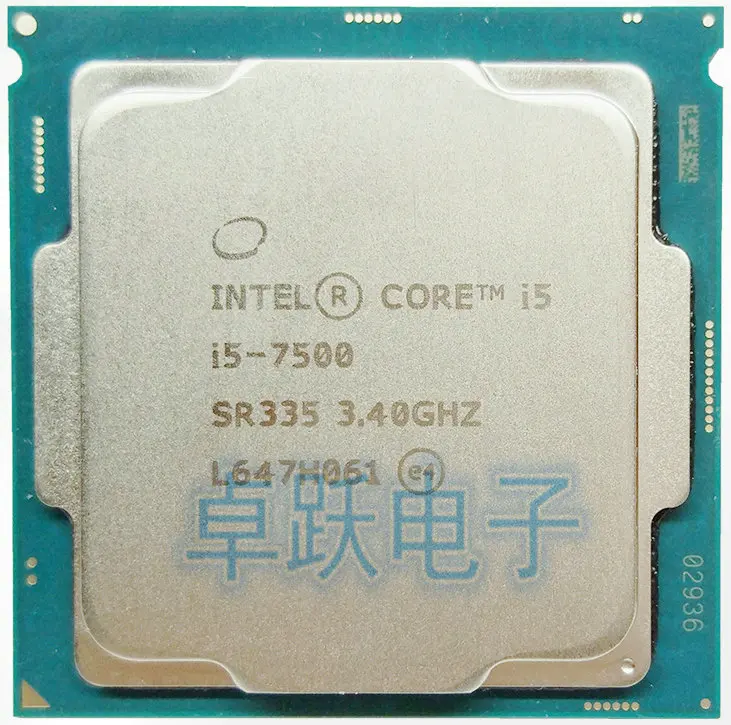 Процессор Intel i5 7500 четырехъядерный LGA 1151 3,4 ГГц 65 Вт 14нм настольный процессор