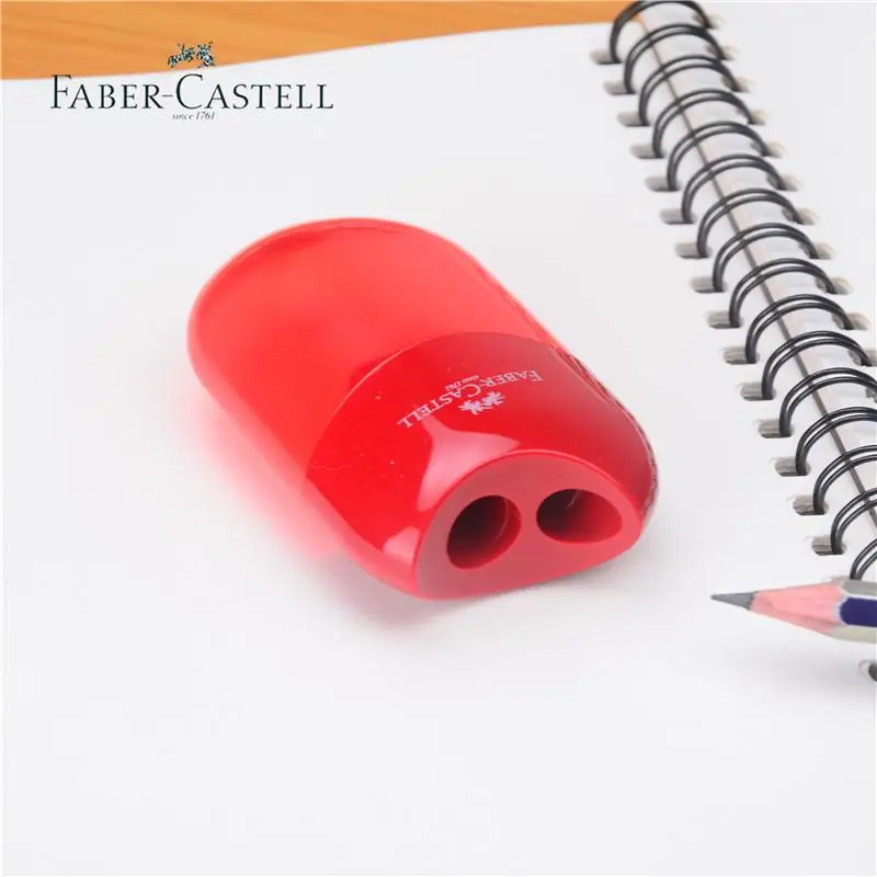 Мини точилка для карандашей Faber Castell 2 шт./лот двойное отверстие с контейнером