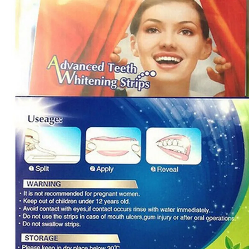 28 шт. профессиональные практичные домашние отбеливание зубов таблетки полоски