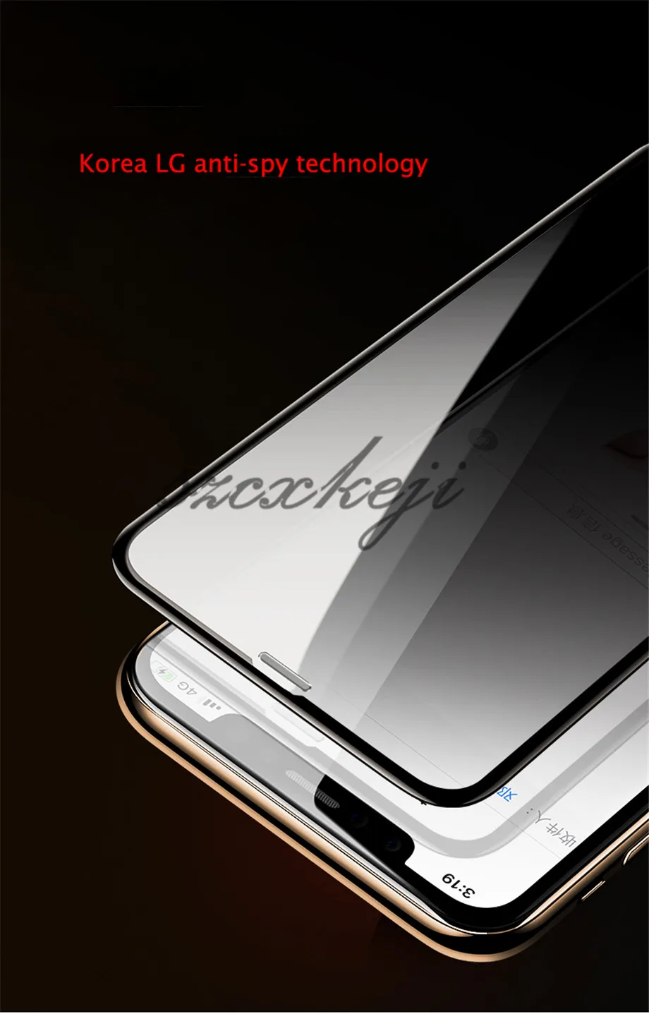 9H полное закаленное стекло для iPhone Xs Max XR X пленка анти-писк Защитная пленка для экрана, защита для iPhone X XR стекло