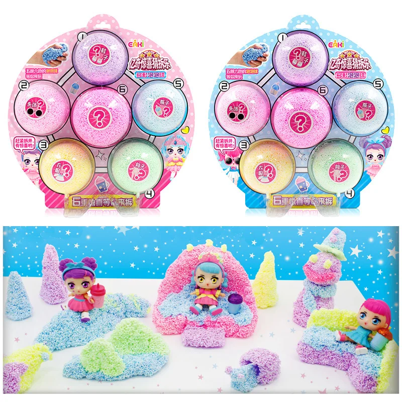 Eaki подлинные DIY Детские Красочные Пузырьковые шары игрушки куклы головоломки для