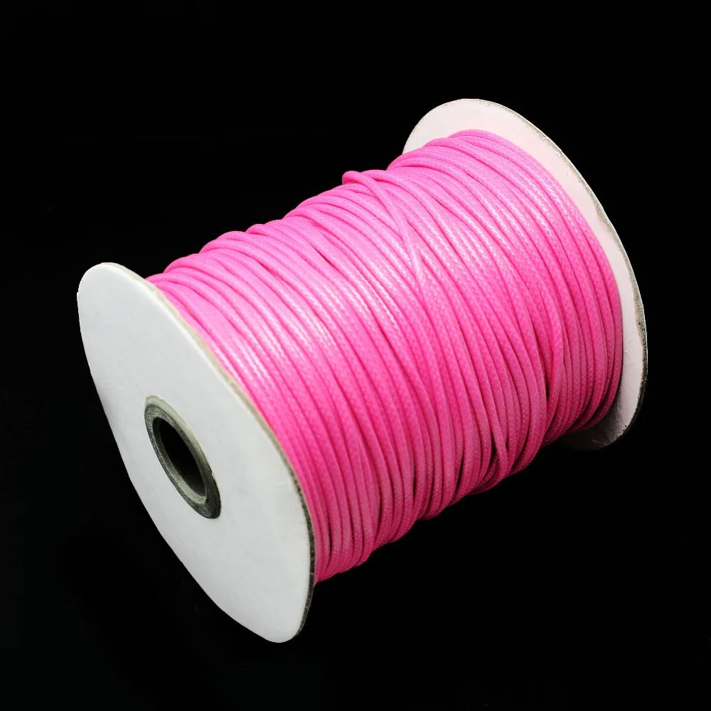 Бесплатная доставка 5 метров разноцветный вощеный хлопковый шнур для бижутерии 2