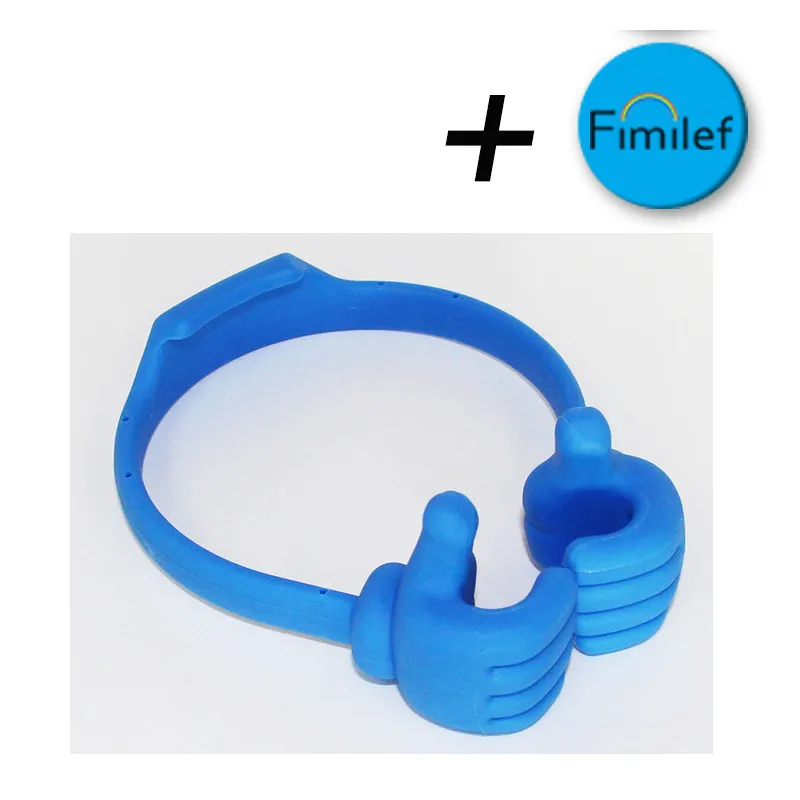 Blue Fimilef Универсальный держатель для ленивых планшетов, держатель для телефона, гибкий держатель для мобильного телефона, настольный стол, настольная подставка, портативный кронштейн для большого пальца - Цвет: Blue