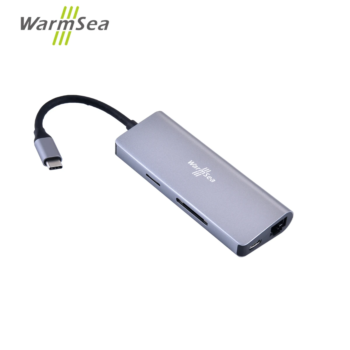 USB Type C HUB Thunderbolt 3 Adapter USB-C Dongle To HDMI 4K with RJ45 PD 2.0 Ports TF Slot Micro SD Card for MacBook pro | Компьютеры и