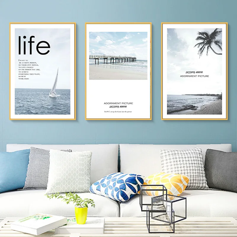 Бесплатная доставка морская жизнь мальдивский остров Чайка скандинавский стиль