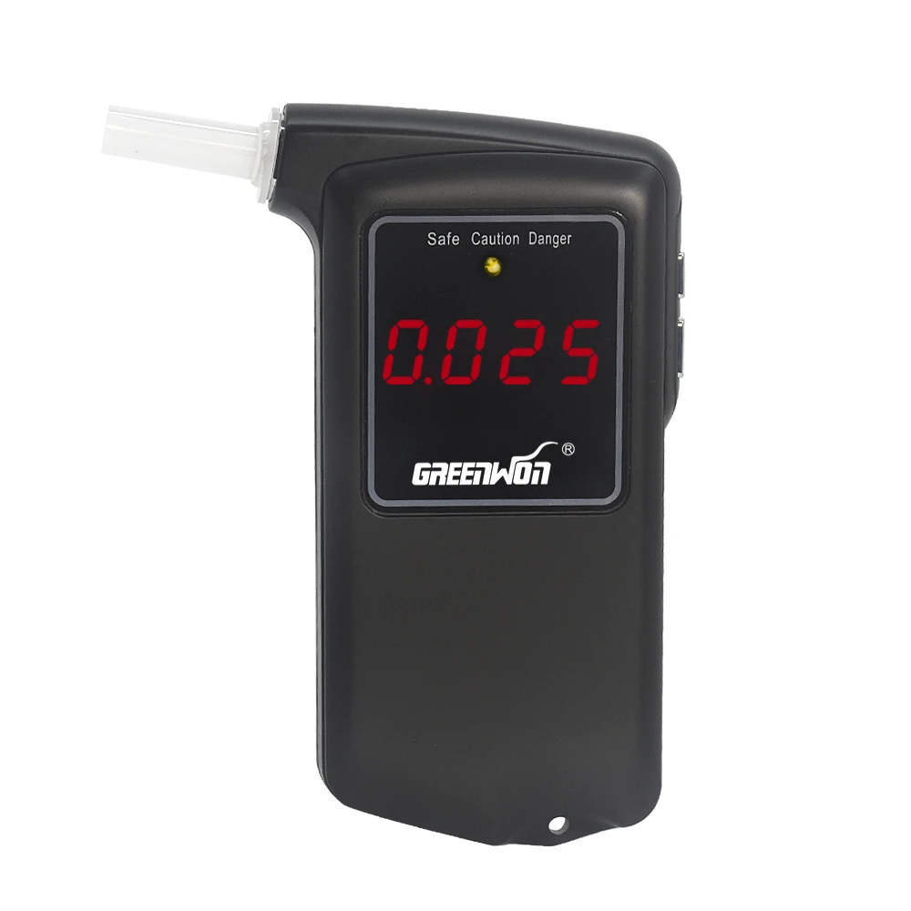 GREENWON Цифровой тестер алкоголя в дыхании ЖК-Алкотестер парковочный детектор Автомобильный Гаджет с подсветкой движение, основные принадлежности AT858S