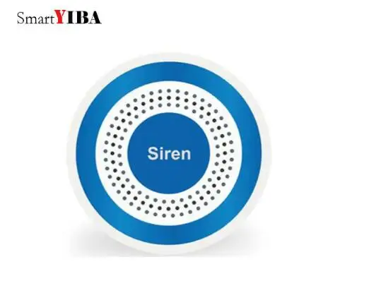 

SmartYIBA Wireless Outdoor Siren Flashing Blue Light Strobe Siren for YB103/YB104 Home Security Alarm System 110dB