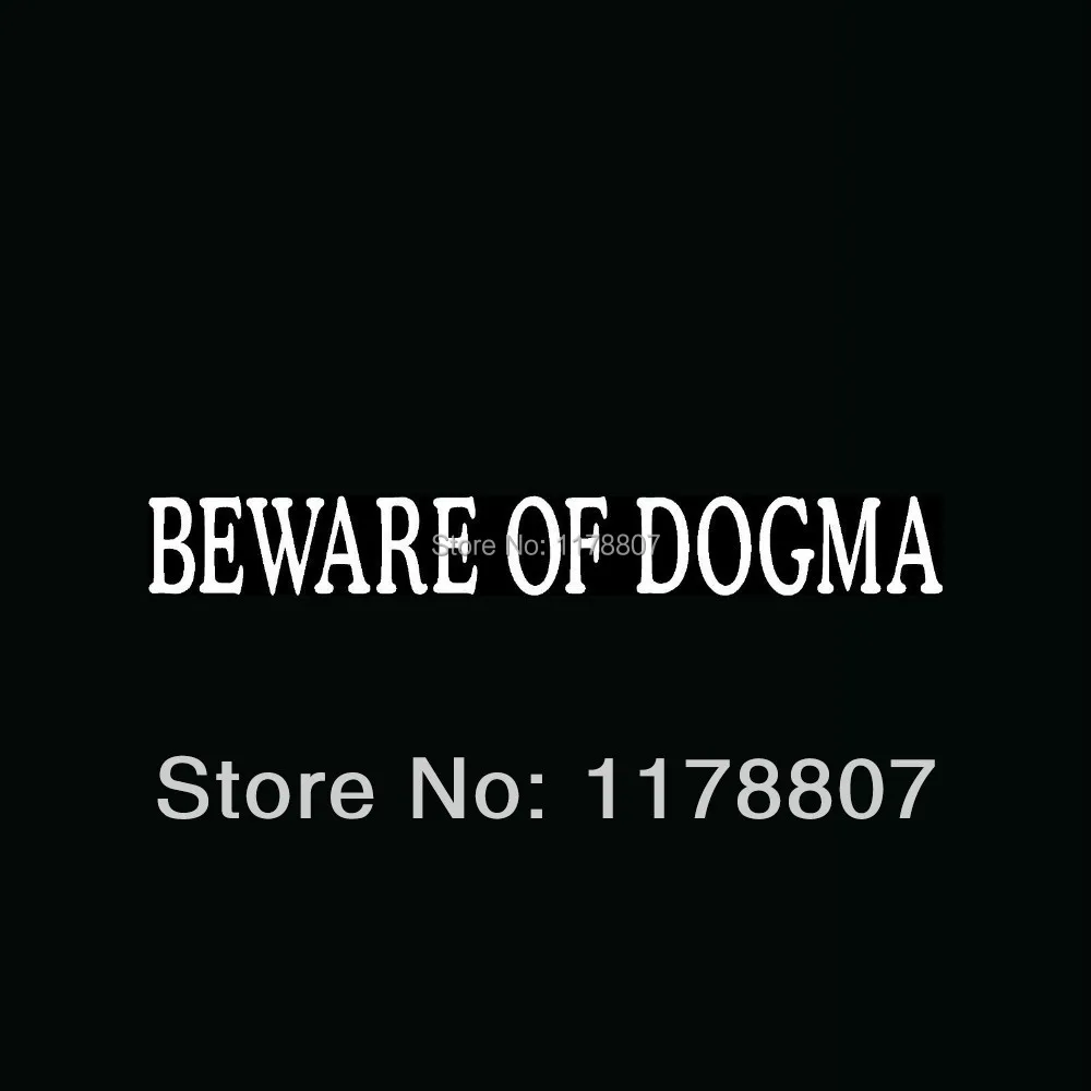 Остерегайтесь Догма Забавный JDM Окна Автомобиля Стикера Этикеты Винила для