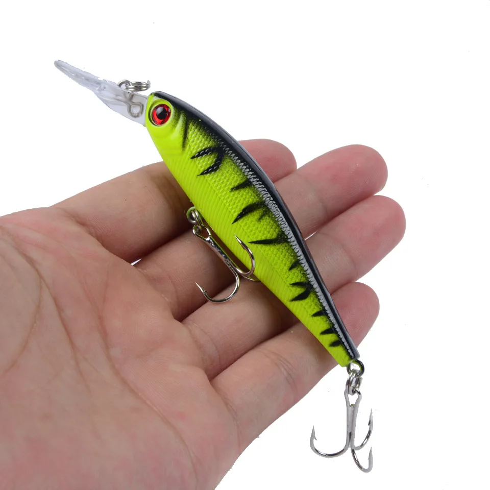 1 шт. Minnow приманки для ловли рыбы высота каблука 10 см/9 г бас Троллинг